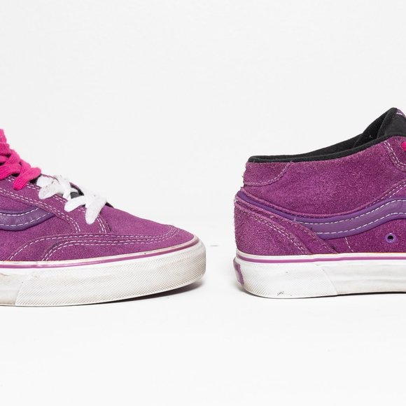 Vintage Vans Holder Mid TB4R Purple Suede Skate - Picture 7 of 13